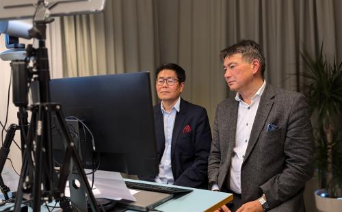 Chuan Wang och Christer Ryman